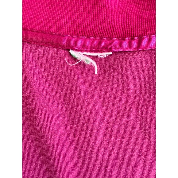 Vintage Y2k Magenta Pink Velour Track Jacket Rainbow Butterfly Patch size JR M - Picture 6 of 8